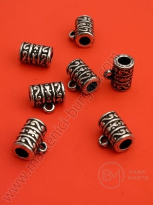 Cilindru metalizat 10.5x12x7.5mm gaură 4mm 40g ~110buc 318213