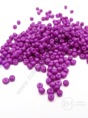 Mărgele de sticlă violet solide 2mm 50g 332138