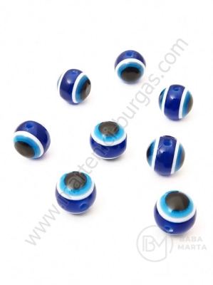 Ochi albastru 10mm gaură 2.2mm 1 pachet 50 buc 312490