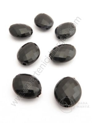 Figurină neagră 16x14mm gaură 1mm 40g ~42buc 311483