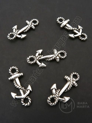 Element de conectare anchoră 23x11mm color argintie 1 pachet 10 buc 308677