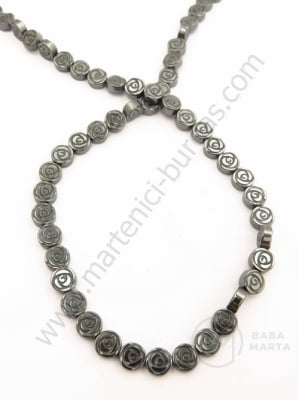 Floare de hematit 6x3mm nemagnetică ~67 buc 1 buc 351644