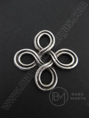 Element de conectare, color argintie 31mm. 1 buc. 9359