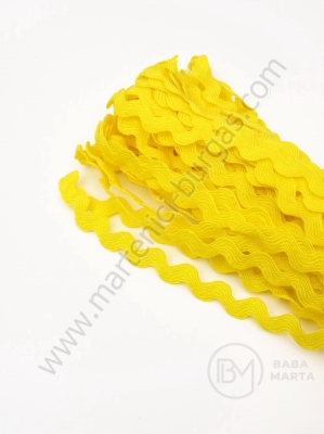 Lățime 5,5 mm zig-zag galben 13 metri 411148
