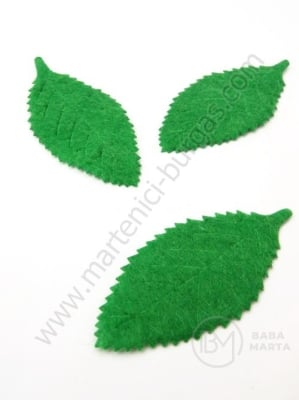 Foaie de pâslă 52x28x1mm verde 1 pachet 30 buc 181881