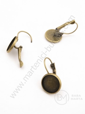 Bază cercei pentru încrustare 14mm 1 pack 10 pieces 301650