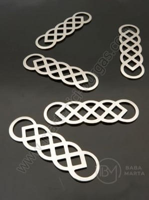 Element de conectare OȚEL 40x12x1mm 1 pachet 3 buc 305653