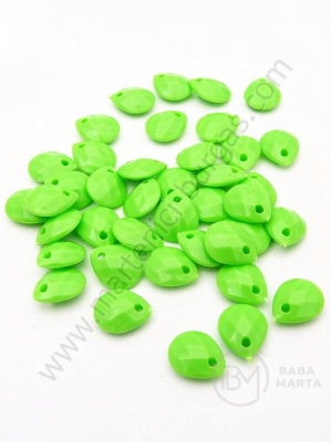 Pandantiv 10x8x3.5mm verde deschis 1 pachet 40g ~280 buc 312678
