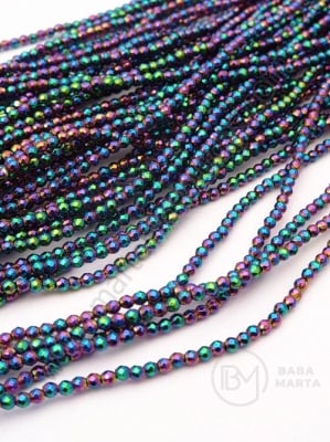 Mărgele de hematit fațetate, nemagnetice ~2mm40cm ~200 buc 1 buc 352591