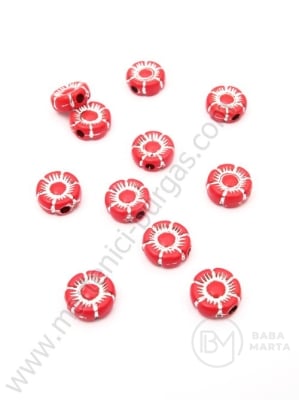 Ață argintie floare rouma 10x4mm 1 pachet 40g ~150 buc 312161