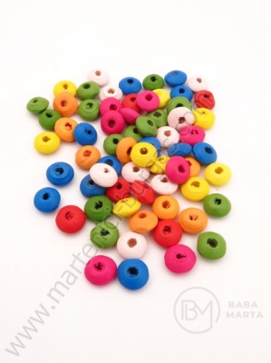 Șaibă din lemn 8x4mm colorată 1 pack 40g ~500 pcs 321105