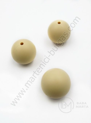 Bilă de mărgele din silicon cu gaură de 20 mm, 2 mm, 1 paquet, 2 pc. 317104