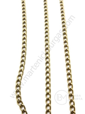 Lanț metalic 2x3x0.6mm culoare bronz antic 1 metru 302063