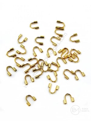 Element cablu ~5x4.5x1.4 OȚEL (304) gaură aurie 0.7mm 1 pachet 10 buc 305873
