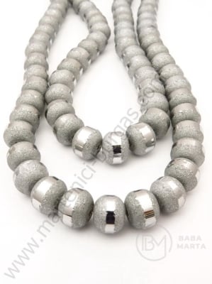 Şir de mărgele cristaline 9x10.5mm galvanizat 1 brad ~65 buc ~58cm 342404