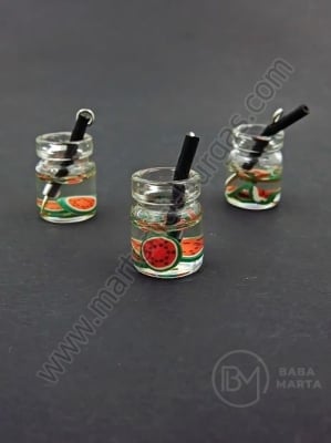 Glass pendant 14-11mm cu fructe 2 buc.335628