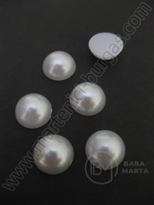 Emisferă perlă albă 12mm 50 buc 151171