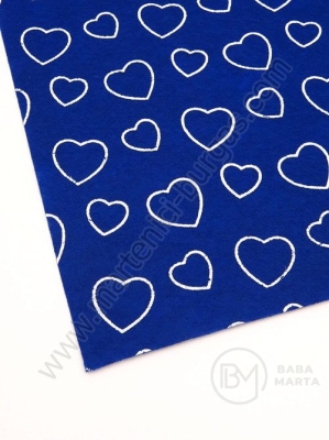 Fetru 1mm A4 20x30cm imprimeu inimioare albastre 1 buc 461433
