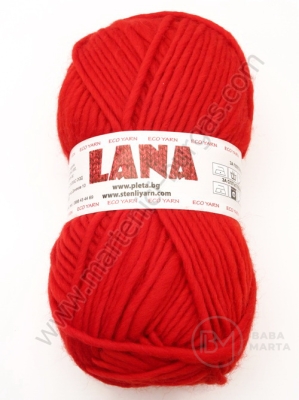 Fir LANA roșu 100% lână merinos 100g ~120 metri 431213