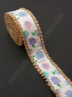 Bandă de pânză de sac cu bandă textilă width 25mm - length ~2 meters 1 rollă 462051