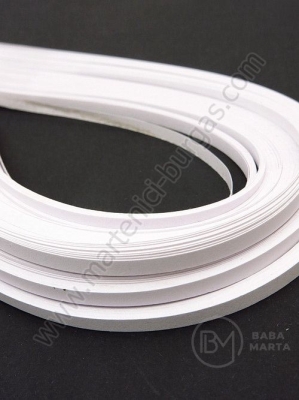 Benzi de quilling 3mm x 390mm albe, 1 pachet, 120 buc. 175037