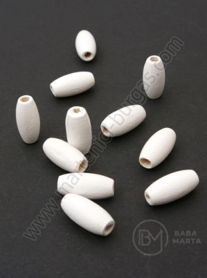 Cilindru din lemn 14.5x7mm gaură albă 2.5mm 1 pack 40g ~167 pcs 321223