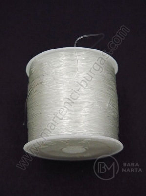 Cordon transparent elastic din silicon 0,6 mm, 100 metri 441191