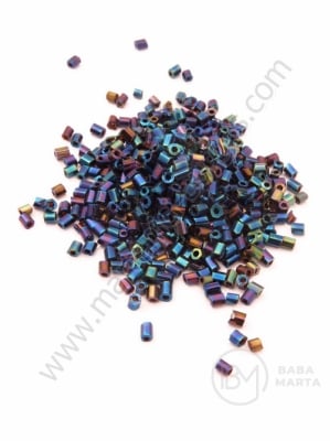 Bețișoare de vitola iris albastru 2~3x2mm 50g 331064