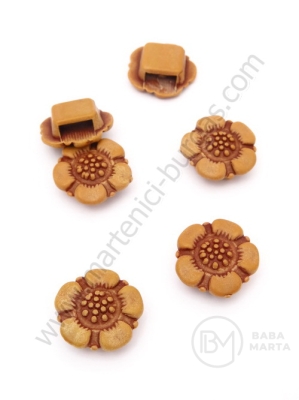 Floare 19mm imitație lemn 1 pachet 40g ~39 buc 311650