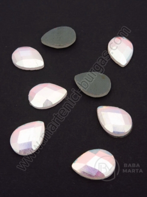 Picatura de vitola 10x14mm efect AB pentru lipici hot 1 pack 20 pcs 151391