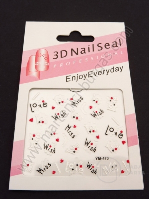 Autocolant 3D pentru decorarea manichiurii 1 bucată 181419