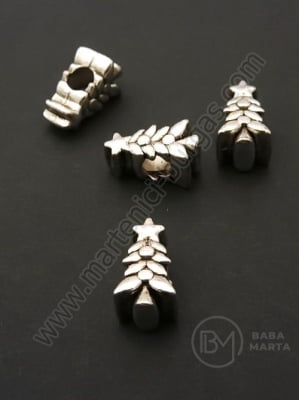 Mărgele metalice pentru brad de Crăciun 15x9x8mm metal 1 pachet 5 buc 306336