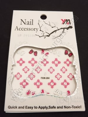 Autocolant 3D pentru decorarea manichiurii 1 bucată 181503