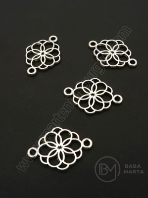 Element de conectare metalic 21x15mm color argintie 1 pachet 10 buc 306508