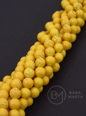 Mărgele de sticlă 10mm galben închis ~85 buc 1 buc 8200
