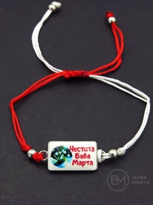 Martenitsa cu mărgele metallice 12 bucăți 104144