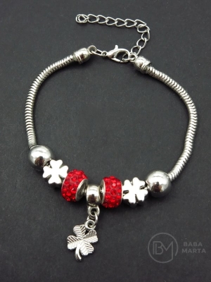 Martenitsa metalică cu cristale 12 bucăți 104798