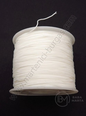Cordon alb poliester ~0,5 mm ~125 metri 1 rolă 441312