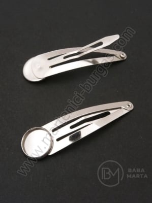 Agrafă de păr 53x14mm color argintie 1 pachet 2 buc 301835