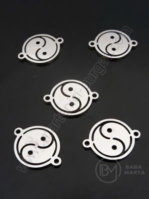 Oțel cu elemente Yin și Yang 15.5x12x0.8mm 1 pachet 1 bucată 305702
