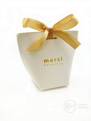 Cutie de carton pliábila de lux 120x100x60mm - Merci beaucoup 2 pieces 113079