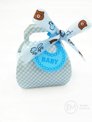 Cutie pliabilă din carton 70x40x80mm 2 bucăți 113093
