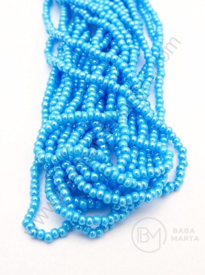 Mărgele cehe PRECIOSA din glass 2mm ~55cm şir 1 paket 12 şiruri 331758