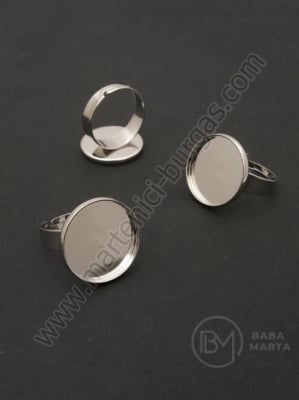 Inel de bază pentru instalare 18mm culoare argintie 1 pachet 4 buc 301862