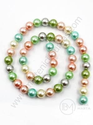Perle Mallorca 8mm ASORTATE 40cm ~48buc 1 șir 355414