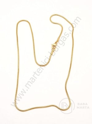 Collier oțel 1.5mm lungime 50cm culoare aurie 1 buc 281198