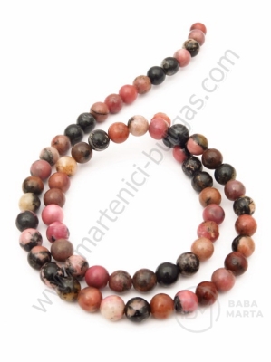 Bilă de rhodonite 6mm ~62 buc 1 buc 351922