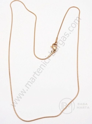 Collier oțel 1.5mm auriu roz lungime 50cm 1 buc 281299