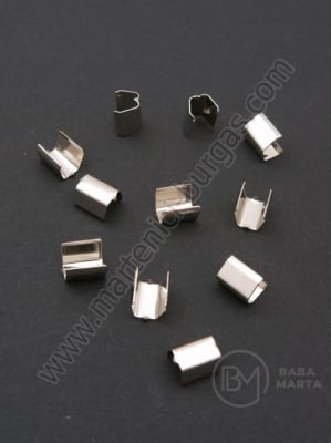 Varf metalic 7x5mm culoare argintie 1 pachet 50 buc 301793