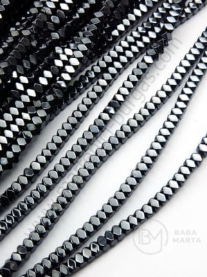 Hematit ~3x~2mm gaură nemagnetică 1mm ~190 buc ~40cm 1 buc 353137